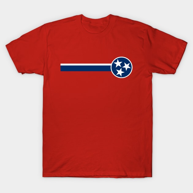 Tennessee State Flag - Three Stars T-Shirt by Yesteeyear